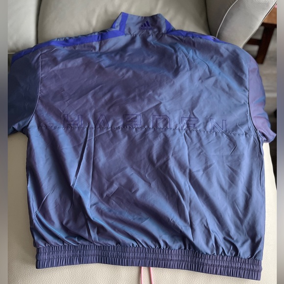 Adidas Harden Vol. 6 Quarter Zip Jacket Semi Night Flash - Size XL - Picture 10 of 11